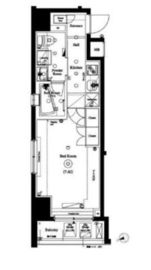 アクサス銀座アジールコート 6階 間取り図