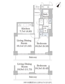 プラティーヌ田町 73 間取り図