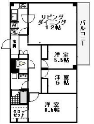 アーケディアヒルズ 202 間取り図