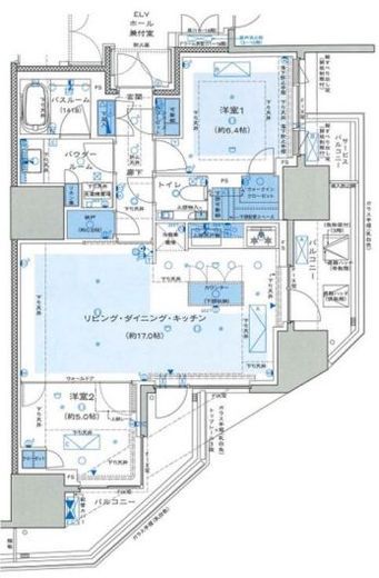 プレミスト白金 11階 間取り図