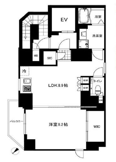 クリアルプレミア恵比寿 (CREALpremier恵比寿) 9階 間取り図
