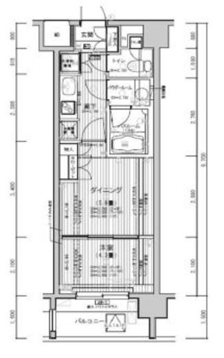 ミリアレジデンス東池袋 1004 間取り図
