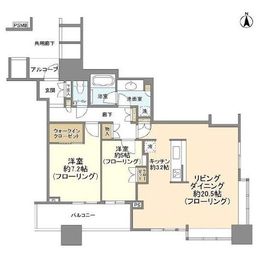 エクラスタワー武蔵小杉 28階 間取り図