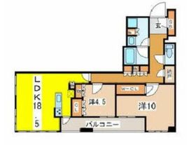 ザ・湾岸タワーレックスガーデン 25階 間取り図