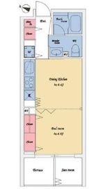 トゥールロワイヤルエルモア上北沢 1階 間取り図