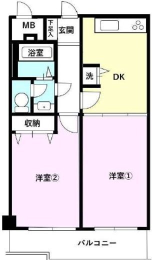 飯田橋ハイタウン 10階 間取り図