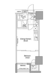 ザ・パークハビオ横浜関内 1303 間取り図