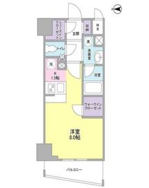 ディアレンス横濱沢渡 404 間取り図