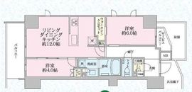 リビオ北品川リバーサイドテラス 4階 間取り図