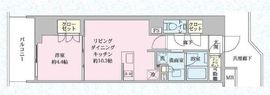 リビオ北品川リバーサイドテラス 4階 間取り図