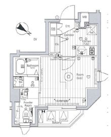 メイクスアート三ノ輪Ⅱ 601 間取り図