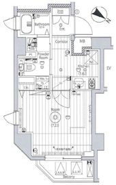 メイクスアート三ノ輪Ⅱ 502 間取り図