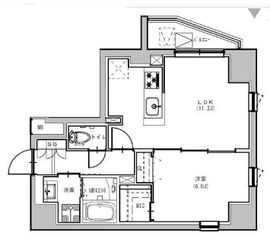S-RESIDENCE浅草Fiore (エスレジデンス浅草フィオーレ) 401 間取り図