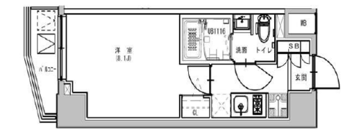 S-RESIDENCE浅草Fiore (エスレジデンス浅草フィオーレ) 702 間取り図