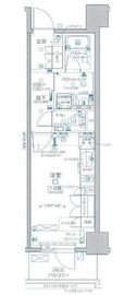 デュオステージ関内Ⅱ 6階 間取り図