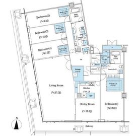 二番町テラス 1305 間取り図