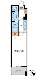 フィオーレ月島 402 間取り図