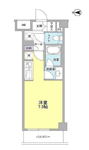 リバーレ蒲田仲六郷 309 間取り図