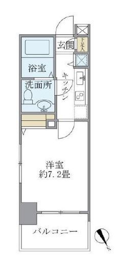 レジデンシア麻布十番 903 間取り図