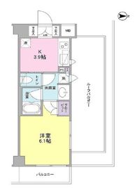 リバーレ蒲田仲六郷 306 間取り図