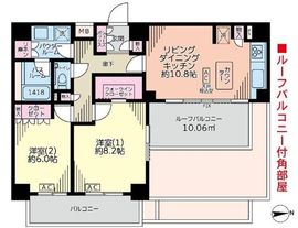 ルネ品川中延 6階 間取り図