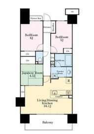 オーベルグランディオ萩中 7階 間取り図