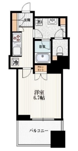 アトラス本郷三丁目 5階 間取り図