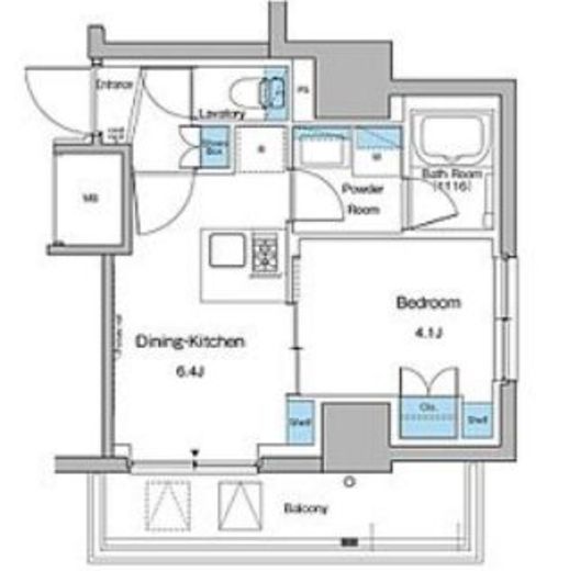 ルフォンプログレ大森山王 1203 間取り図
