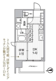 シーズンフラッツ蔵前 701 間取り図