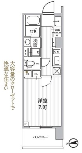 シーズンフラッツ蔵前 402 間取り図