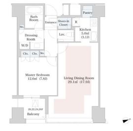 ラ・トゥール新宿 2021 間取り図