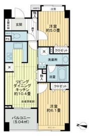ライオンズシティ錦糸町北斎通り 5階 間取り図
