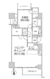 アールブラン南品川レジデンス 6階 間取り図