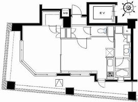 ミリアレジデンス日本橋人形町Ⅱ 1201 間取り図