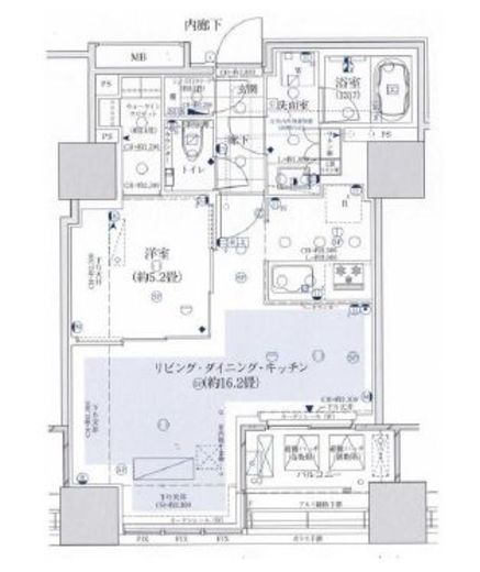 ローレルタワールネ浜松町 19階 間取り図