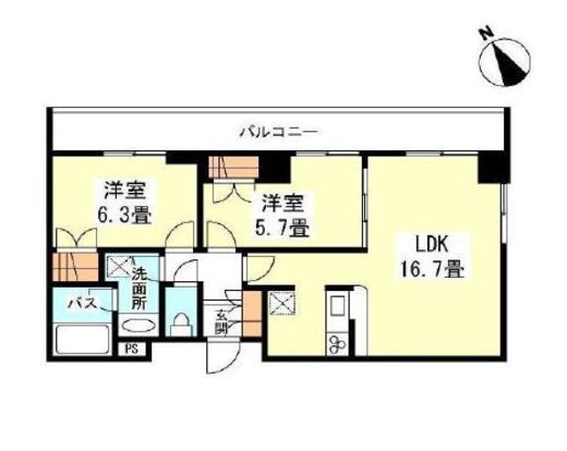 Ciment二子玉川 (シマン二子玉川) 204 間取り図