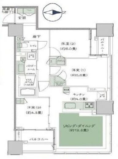 シティタワー銀座東 9階 間取り図