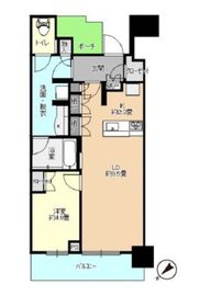 ザ・タワー横浜北仲 7階 間取り図