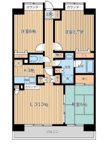 CITY SPIRE西葛西 (シティスパイア西葛西) 403 間取り図