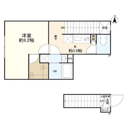 ウェルスクエアイズム四谷大京町 202 間取り図