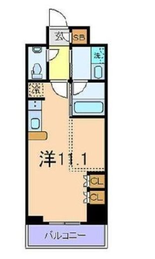 クレヴィア本郷 14階 間取り図