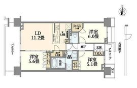 クラッシィハウス目黒洗足 4階 間取り図