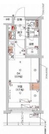 ハーモニーレジデンス新宿ザノース 403 間取り図