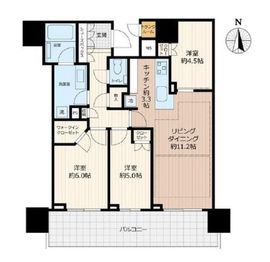 パークタワー晴海 25階 間取り図