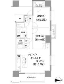 イストワール 1206 間取り図