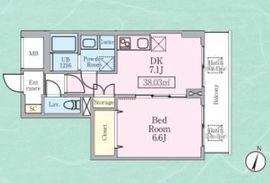 THE ROOM (ザルーム) 202 間取り図