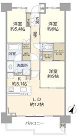 パークホームズ雪が谷大塚 4階 間取り図