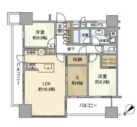 パークコート千代田富士見ザ タワー 29階 間取り図