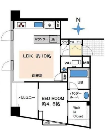 ウィルローズ阿佐ヶ谷 3階 間取り図