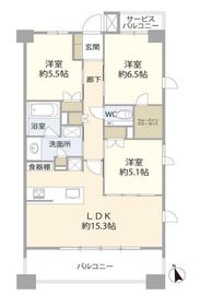 THE LEBEN杉並和田MARKS ( ザ・レーベン杉並和田マークス) 3階 間取り図